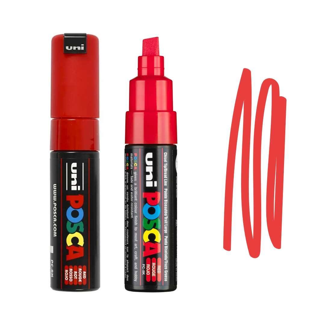 POSCA PC8K Paint Pen - RED - Colourverse