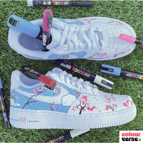 Nike Airforce 1 Shoes with Colourverse & POSCA Pens - Colourverse