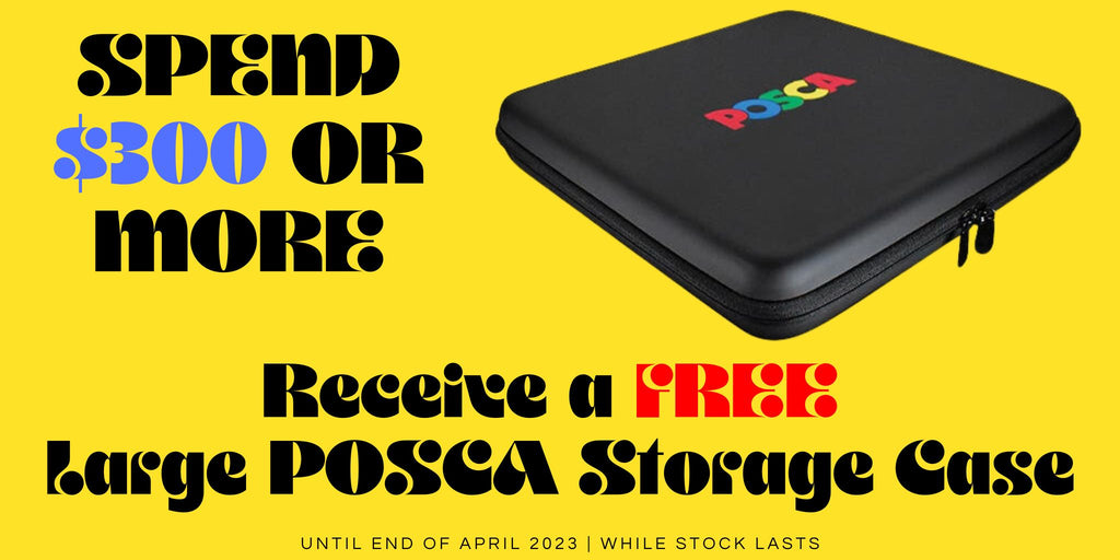 Free large POSCA storage case promotion Australia
