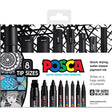 POSCA Assorted Tips - Black ink colour Only - 8 Pack - Creative Kids Lab