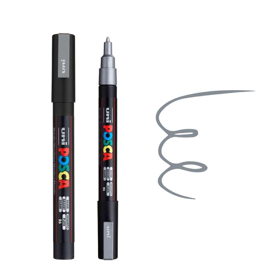 POSCA PC3M Paint Pen - SILVER - Colourverse