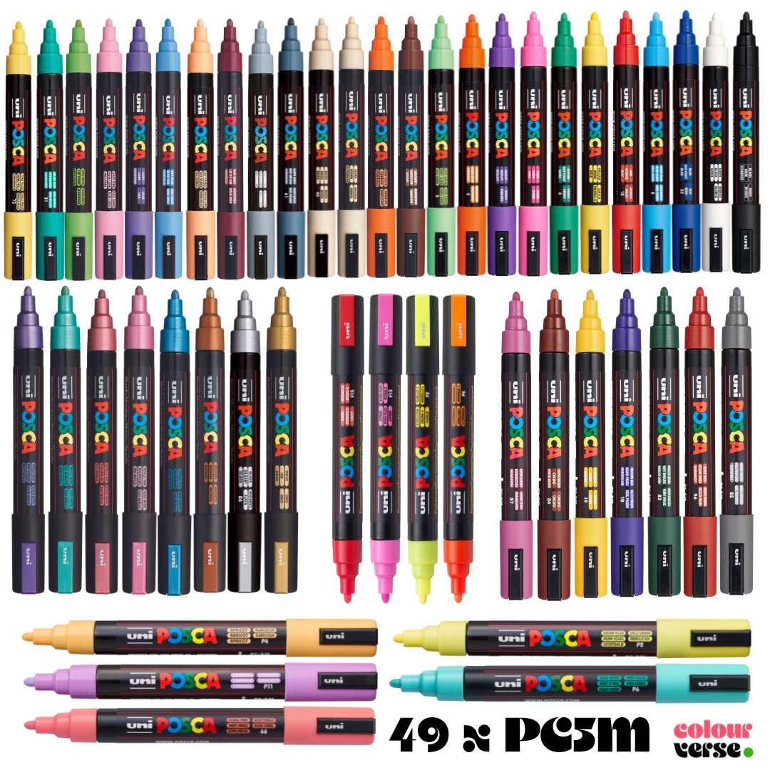 POSCA PC5M Paint Pen - FULL SET of 49 Pens - Creative Kids Lab