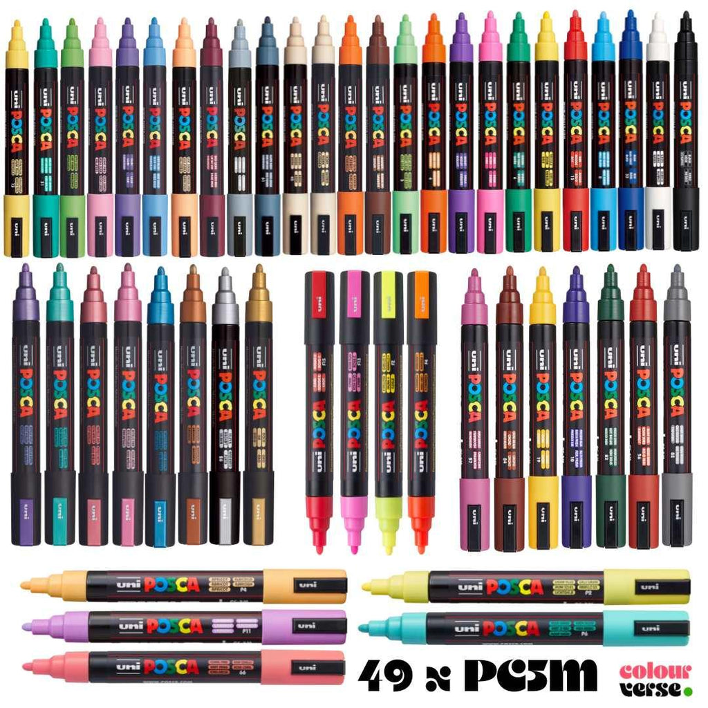 POSCA PC5M Paint Pen - FULL SET of 49 Pens - Creative Kids Lab