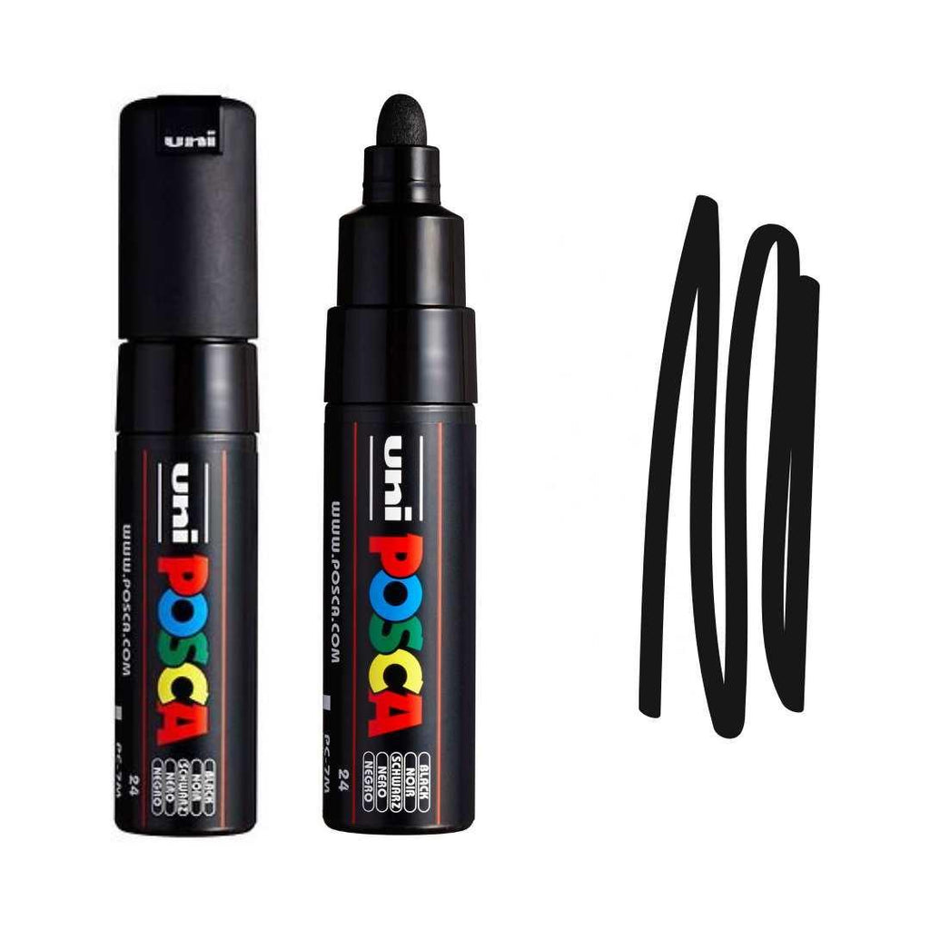 POSCA PC7M Paint Pen - BLACK - Colourverse