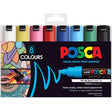 POSCA PC8K Paint Marking Pen - ASSORTED COLOURS- 8 Pack - Creative Kids Lab
