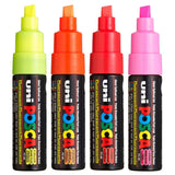 POSCA PC8K Paint Marking Pen - FLUORESCENT COLOURS - 4 Pack - Creative Kids Lab