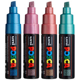 POSCA PC8K Paint Marking Pen - METALLIC COLOURS - 4 Pack - Creative Kids Lab