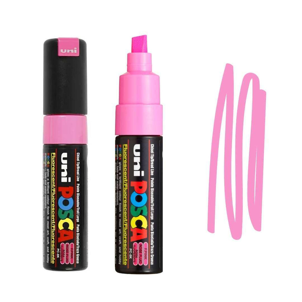 POSCA PC8K Paint Pen - FLUORESCENT PINK - Colourverse