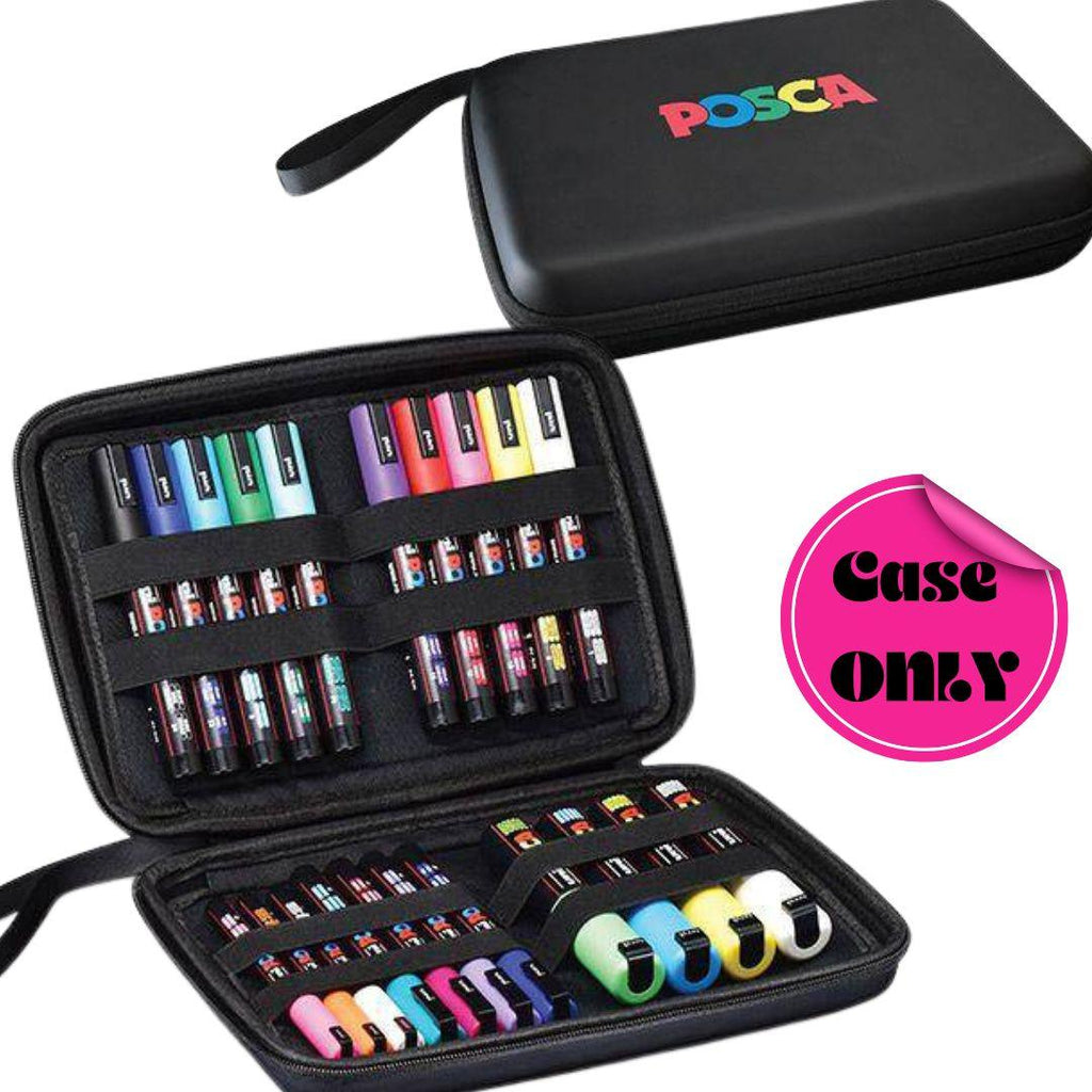 62 POSCA Pens & Storage Carry Case