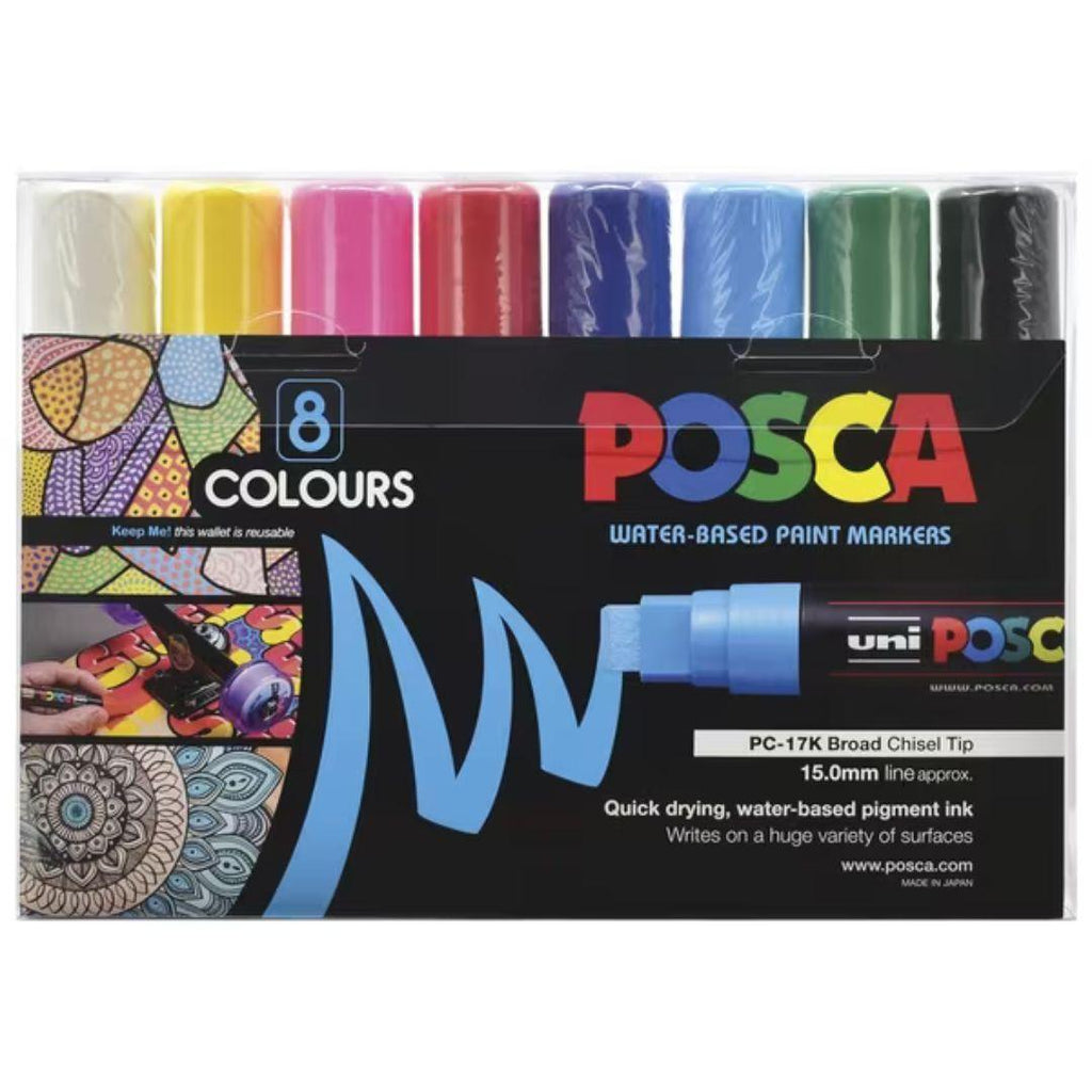 POSCA PC17K Paint Pen - 8 Pack - Colourverse