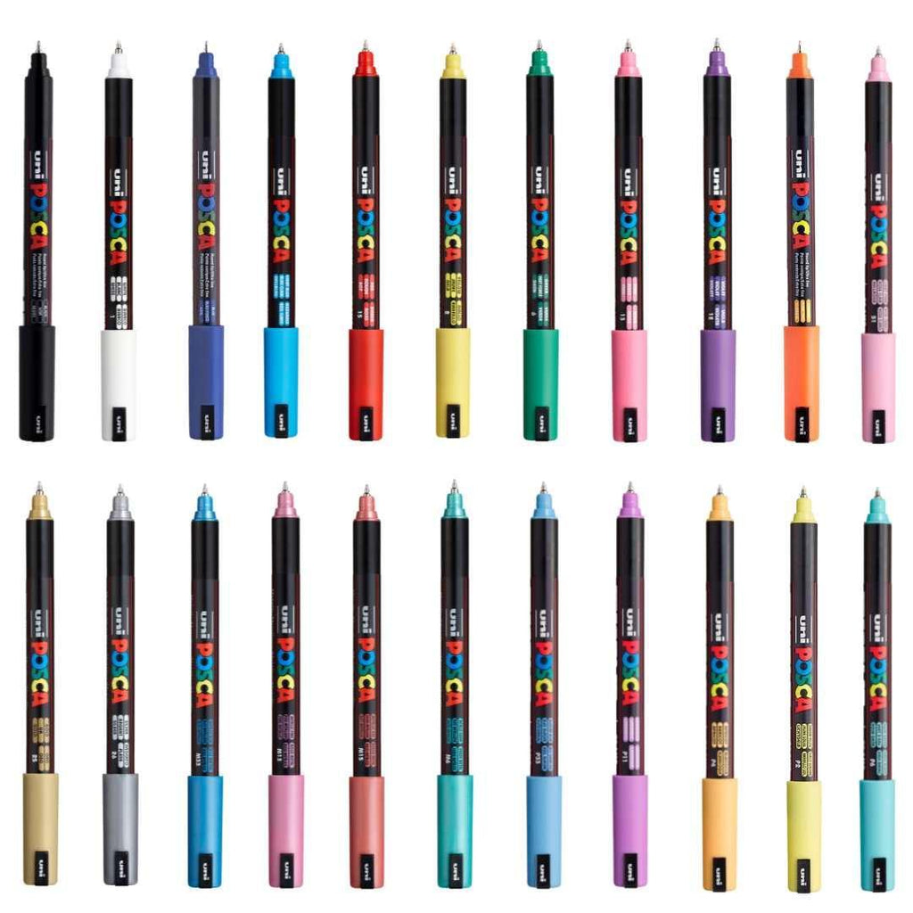 POSCA PC1MR Paint Pen - Full Set of 22 Pens - Colourverse