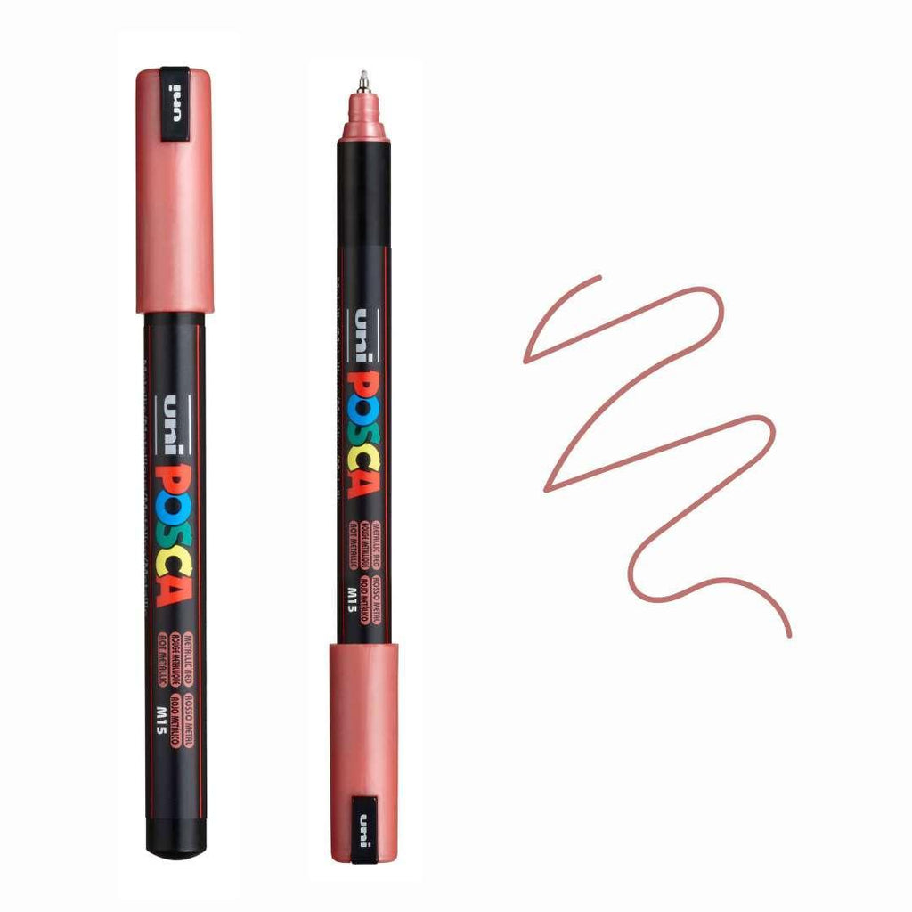 POSCA PC1MR Paint Pen - METALLIC RED - Colourverse