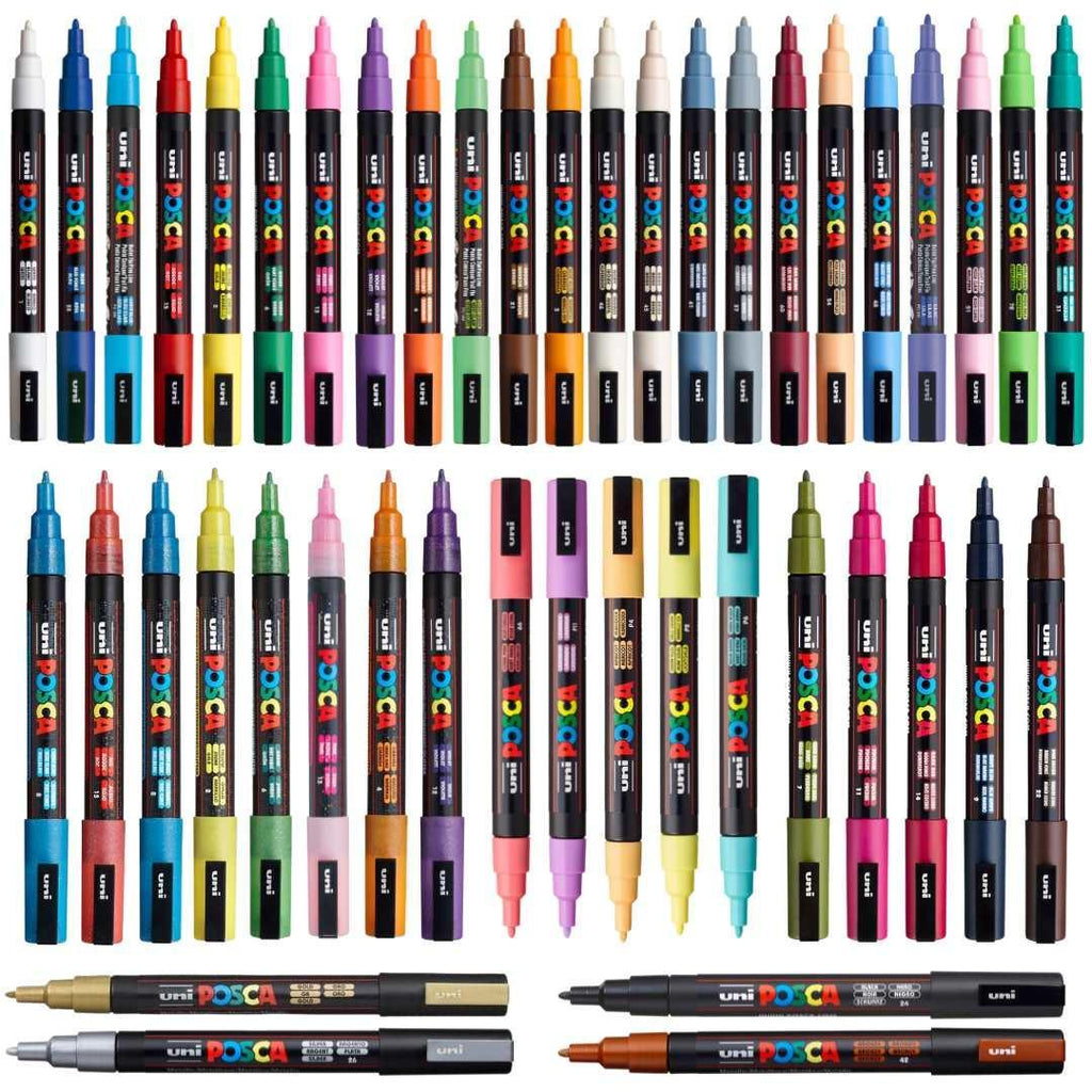 POSCA PC3M Paint Pen - Full Set of 45 pens - Colourverse