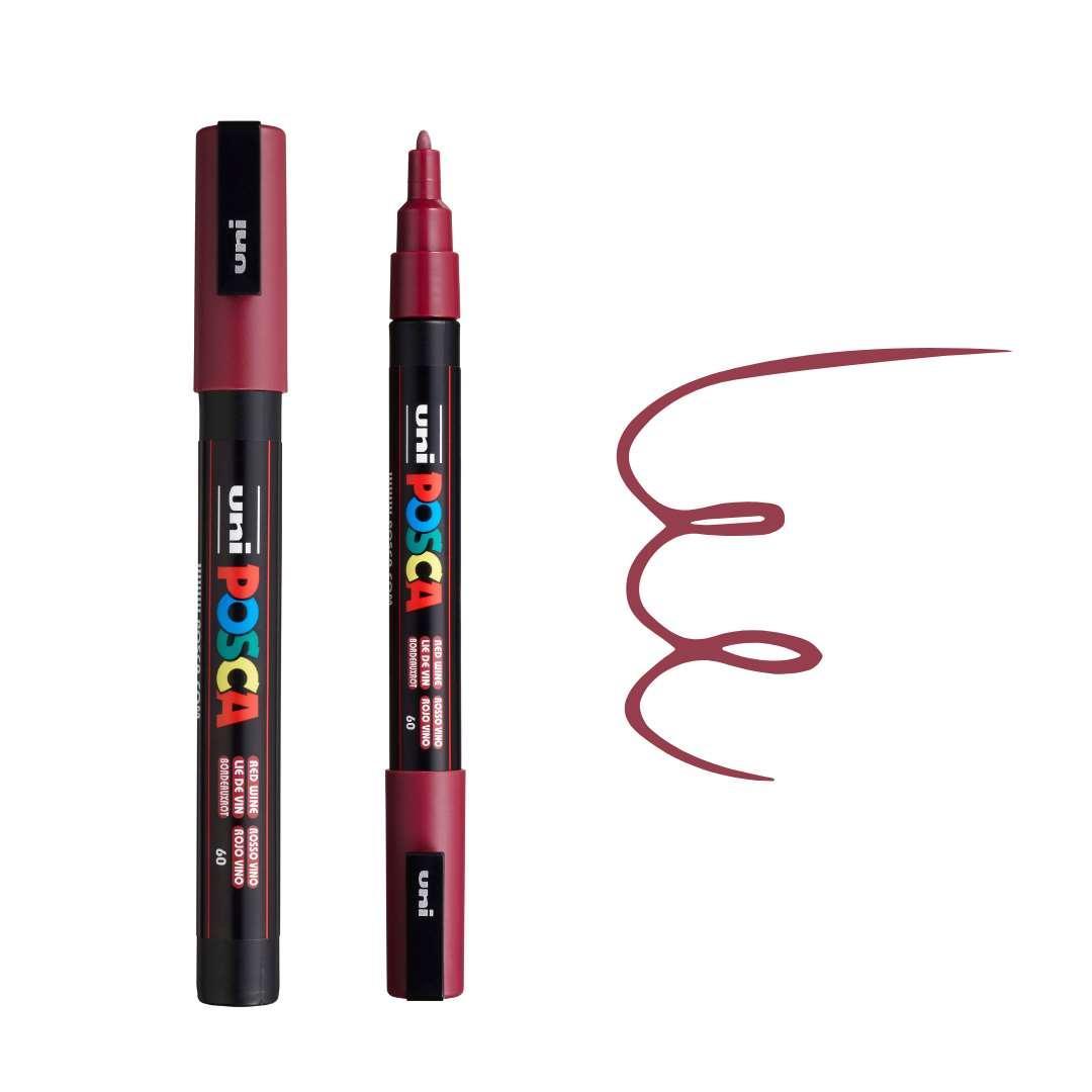 ophavsret tårn R POSCA | PC3M Paint Pen | RED WINE | Colourverse | AUS | NZ