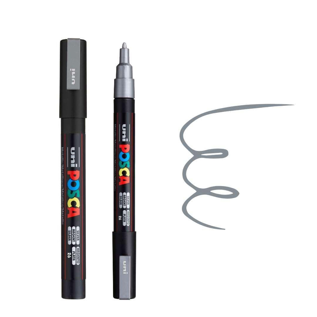 POSCA PC3M Paint Pen - SILVER - Colourverse