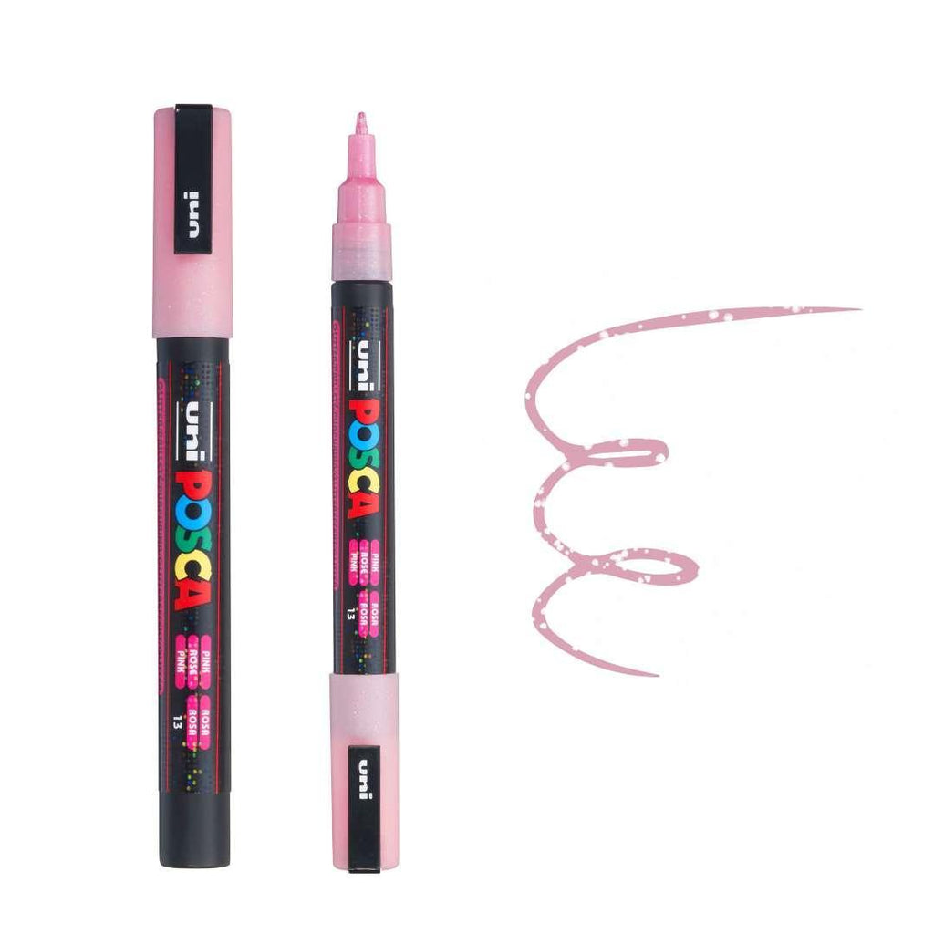 POSCA PC3ML Paint Pen - GLITTER PINK - Colourverse