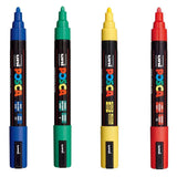POSCA PC5M Paint Marking Pen - ASSORTED COLOURS - Set of 4 - Colourverse