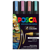 POSCA PC5M Paint Marking Pen - METALLIC COLOURS - Set of 4 - Colourverse