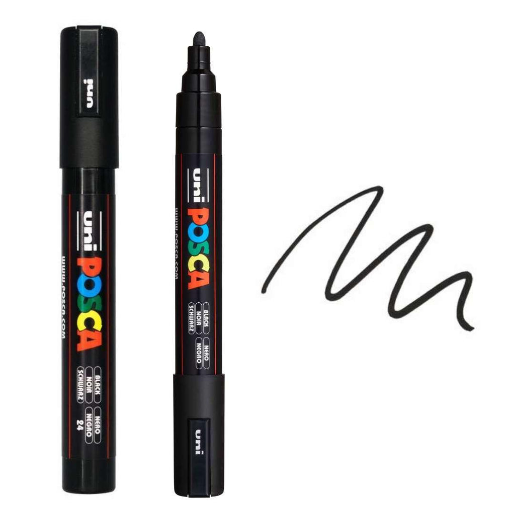 POSCA PC5M Paint Pen - BLACK - Colourverse