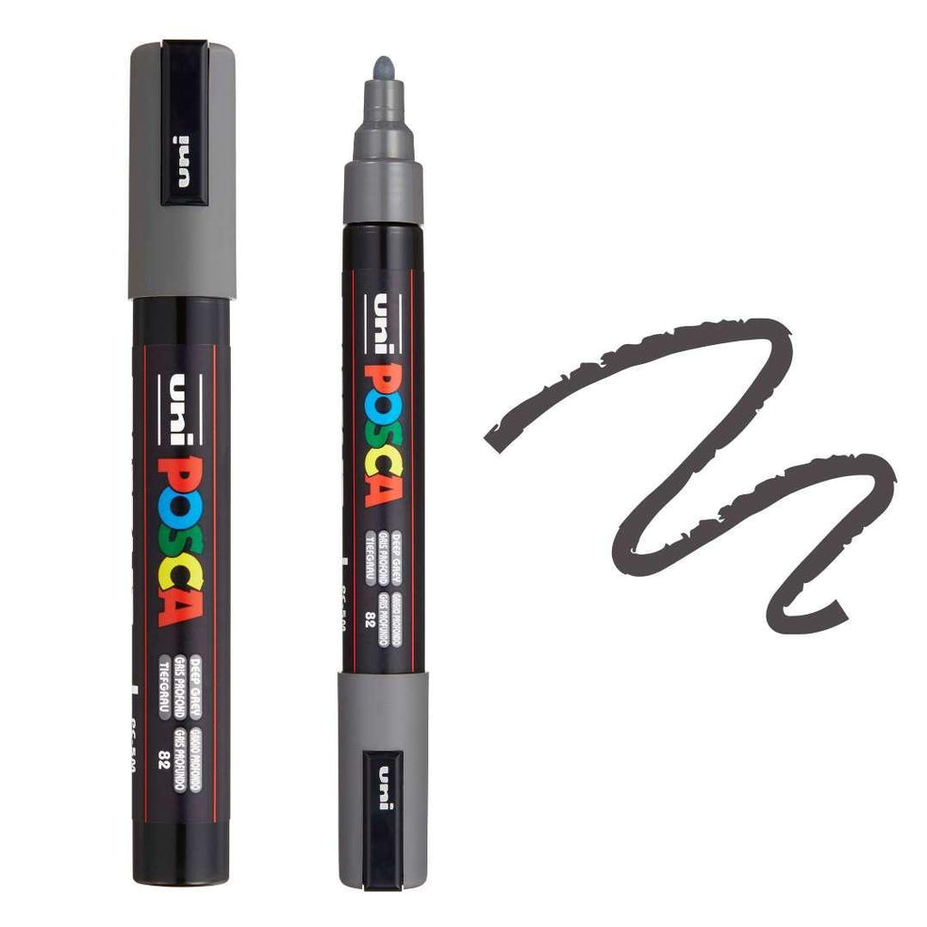POSCA PC5M Paint Pen - DEEP GREY - Colourverse