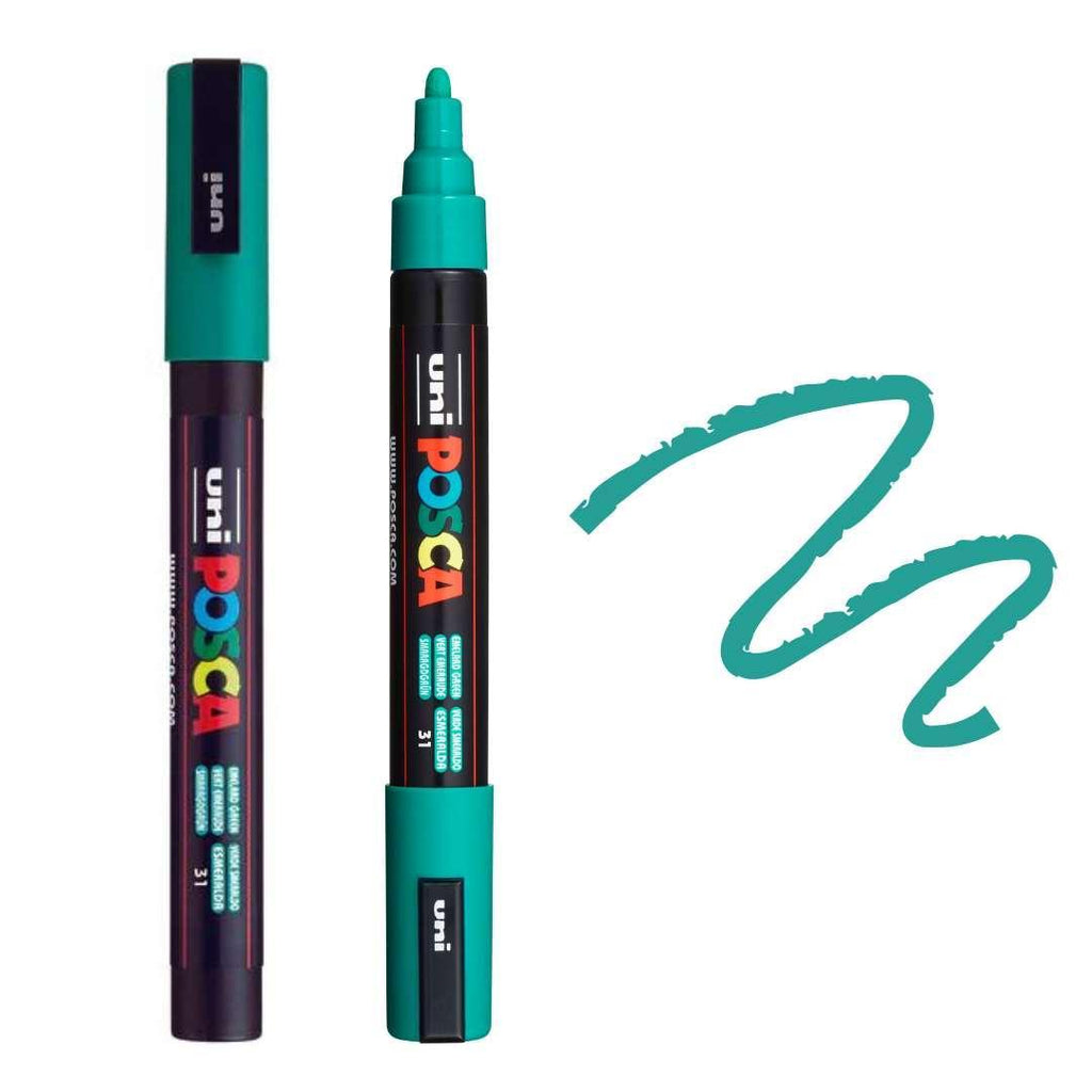 POSCA PC5M Paint Pen - EMERALD GREEN - Colourverse