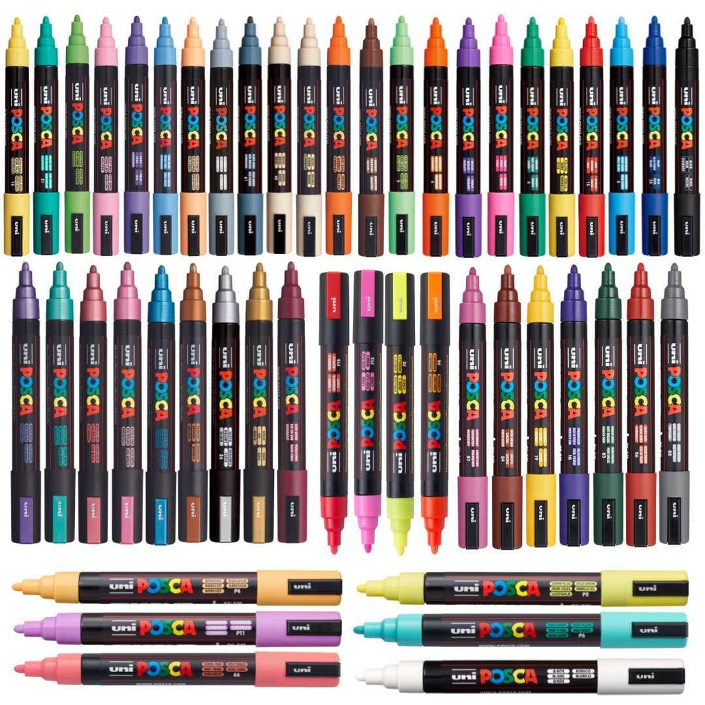 POSCA PC5M Paint Pen - FULL SET of 49 Pens - Colourverse