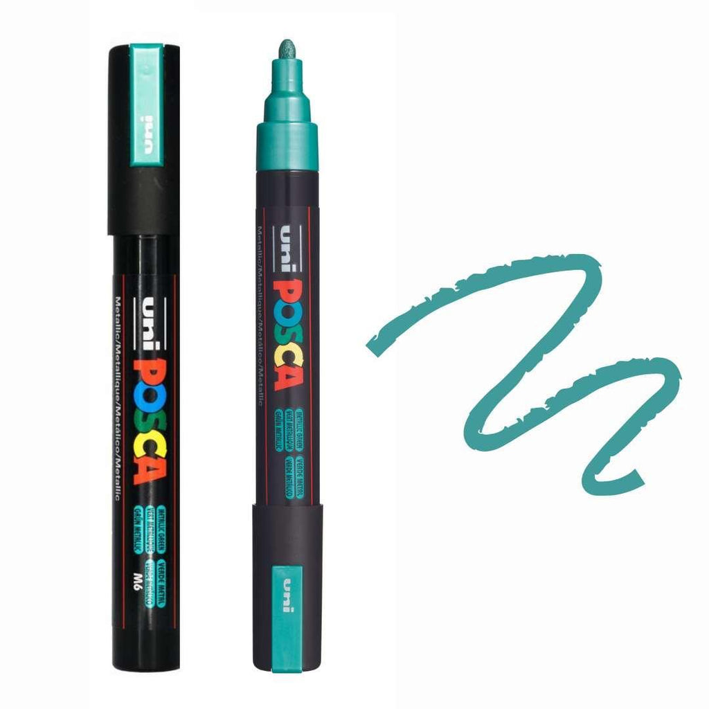 POSCA PC5M Paint Pen - METALLIC GREEN - Colourverse