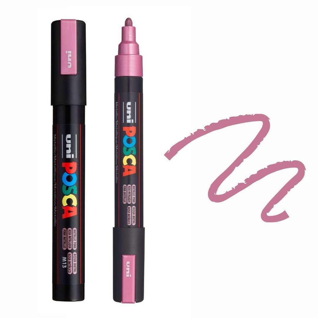 POSCA PC5M Paint Pen - METALLIC PINK - Colourverse