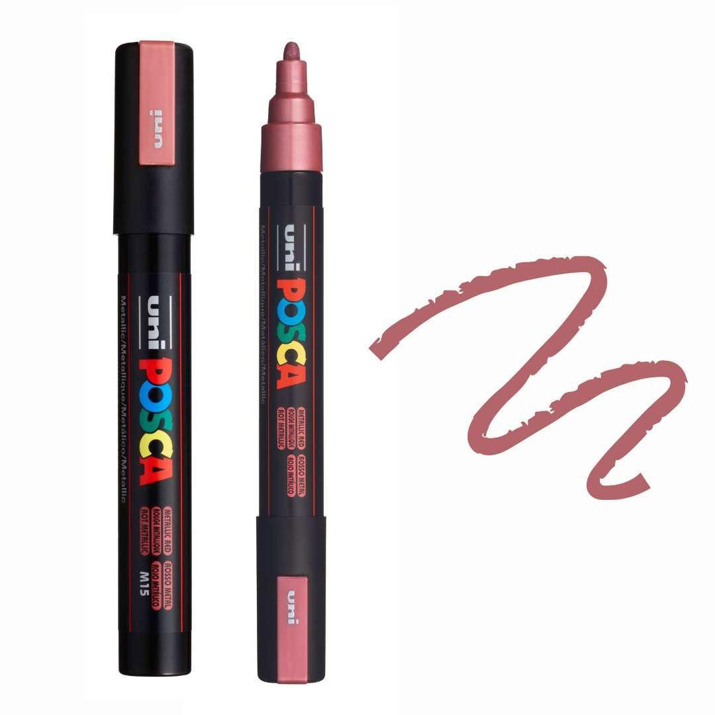 POSCA PC5M Paint Pen - METALLIC RED - Colourverse