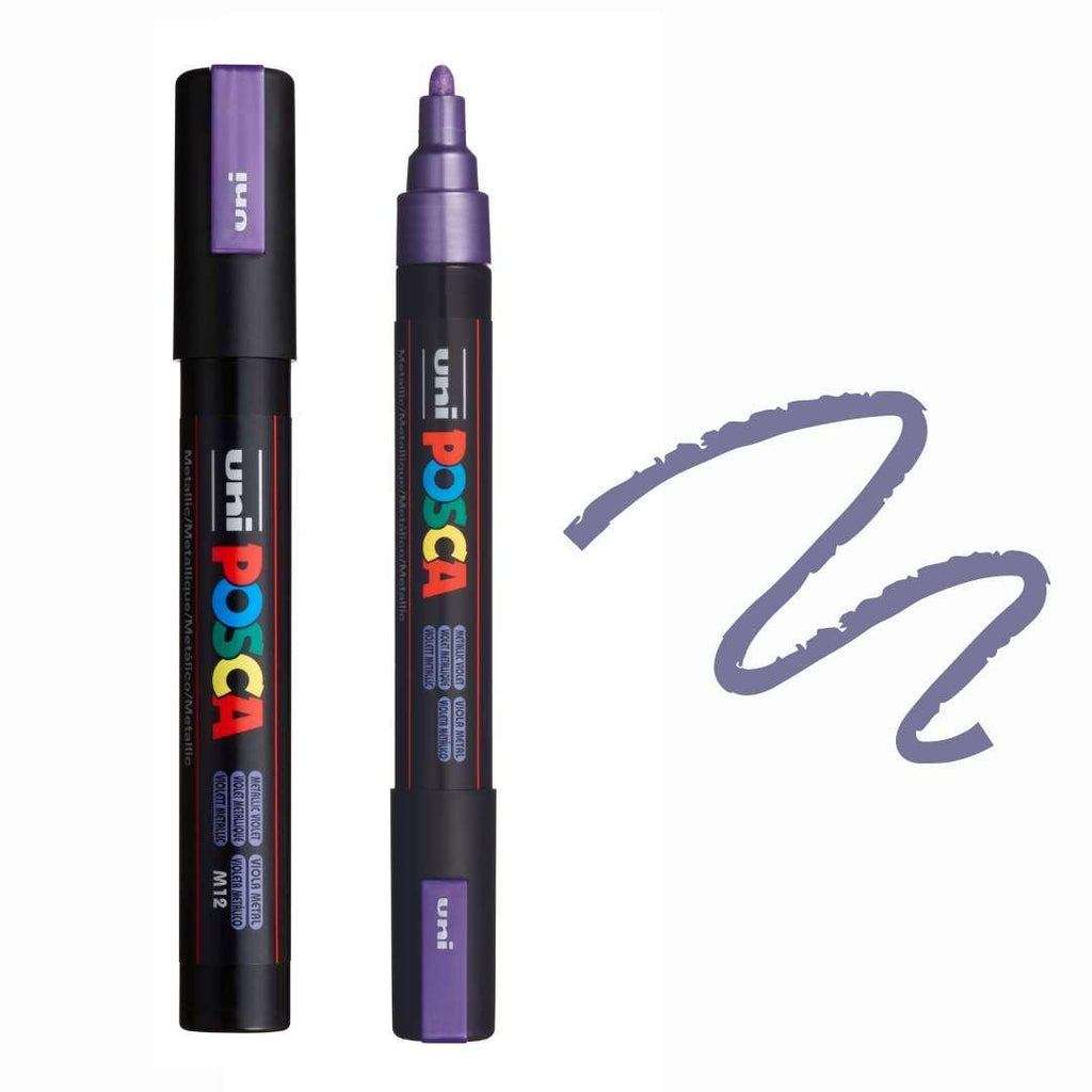 POSCA PC5M Paint Pen - METALLIC VIOLET - Colourverse