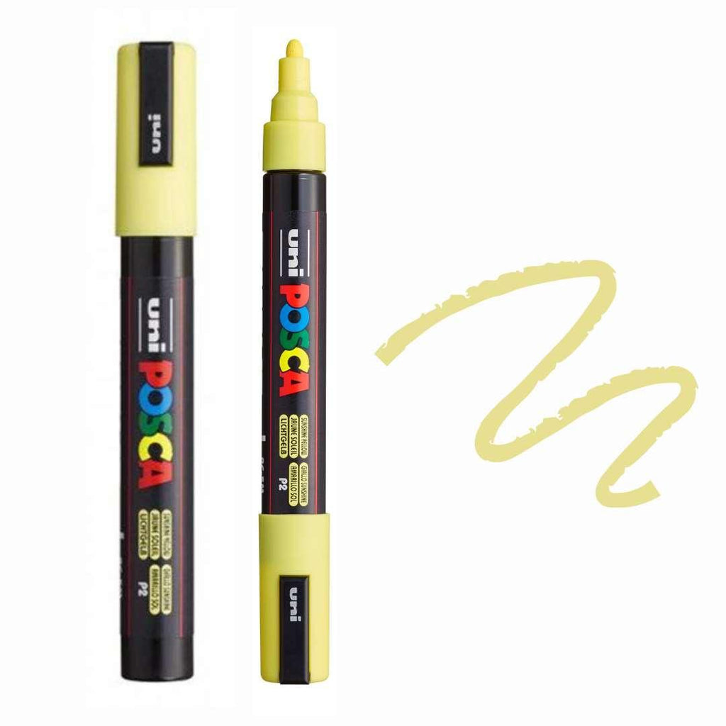 POSCA PC5M Paint Pen - SUNSHINE YELLOW - Colourverse