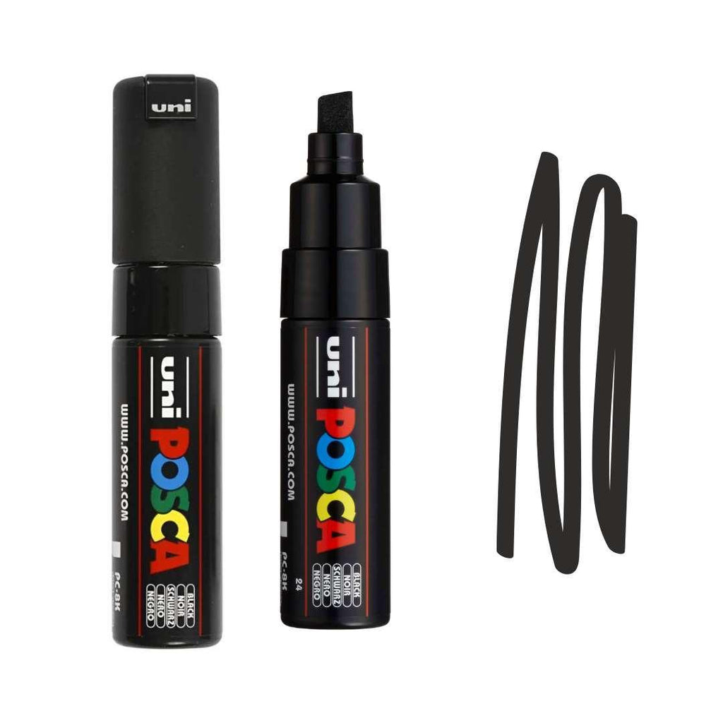 POSCA PC8K Paint Pen - BLACK - Colourverse