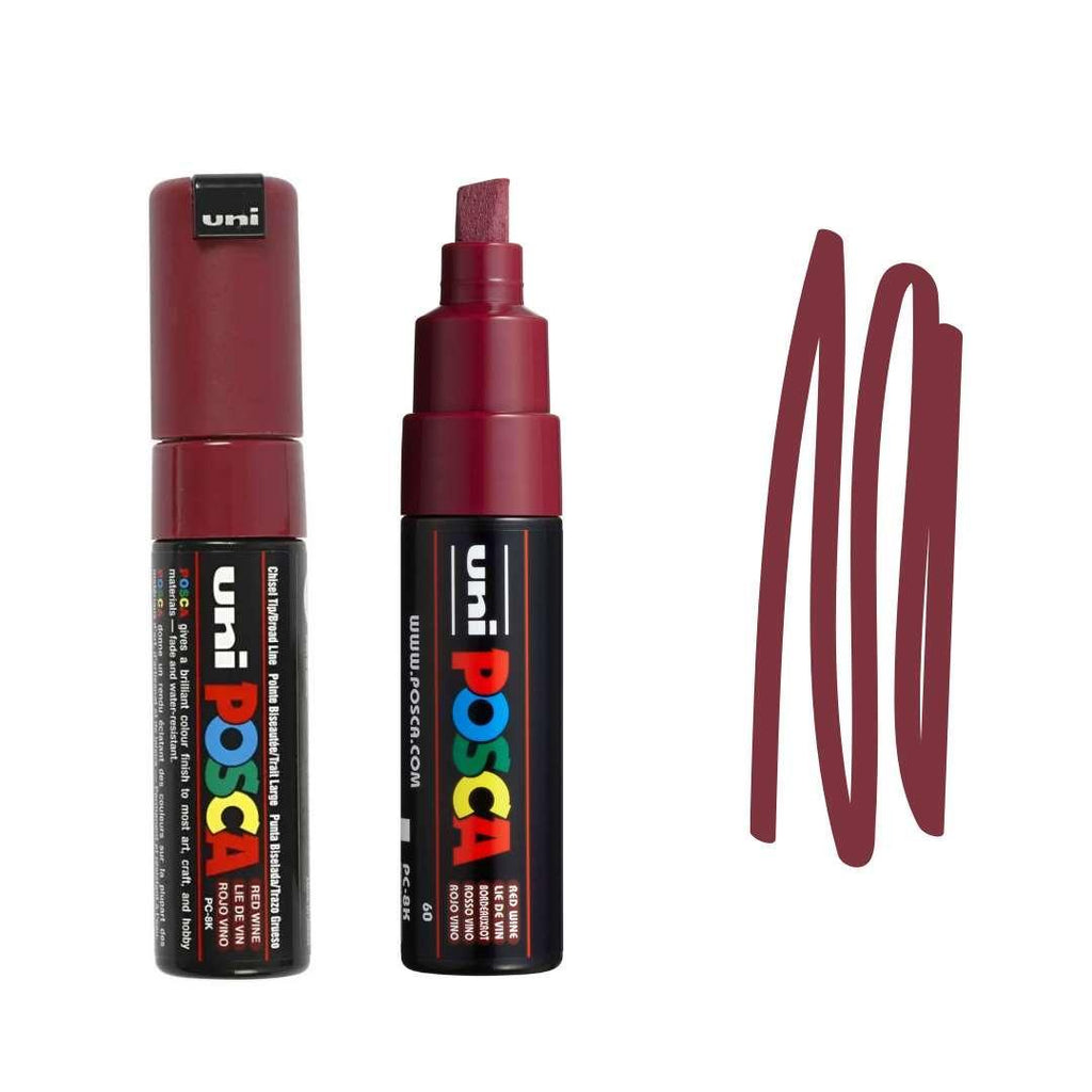 POSCA PC8K Paint Pen - RED WINE - Colourverse